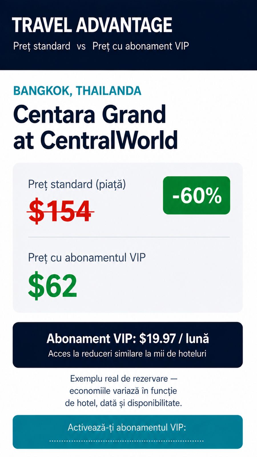 Exemplu VIP Centara Grand at CentralWorld, Bangkok