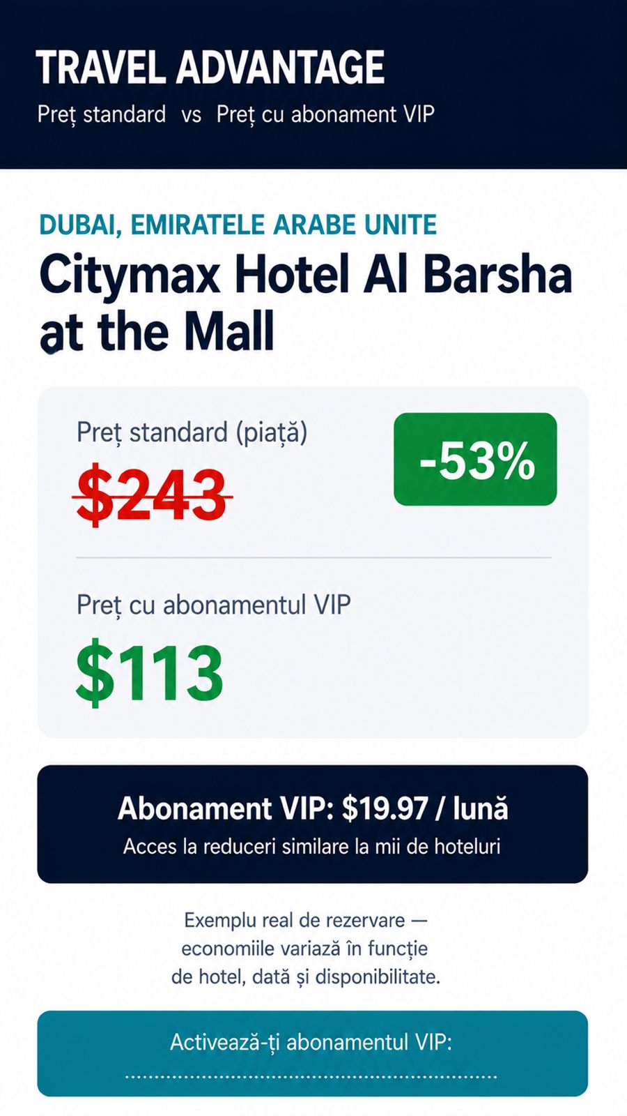 Exemplu VIP Citymax Hotel Al Barsha, Dubai