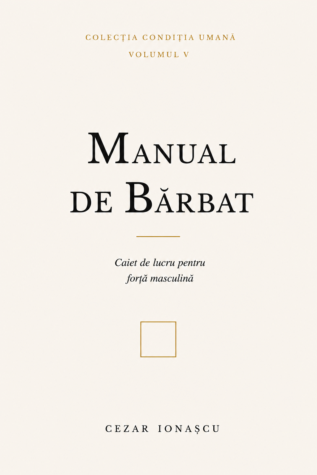 Coperta cărții Manual de Bărbat